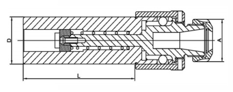 Kompenzační kleštinový upínač ER16 - 20 x 80 mm pro závitníky (typ PM)